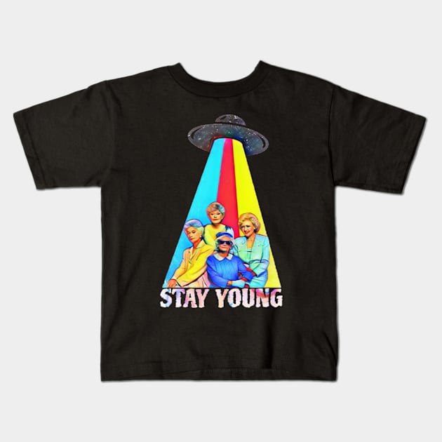 stay young Kids T-Shirt by kazruts